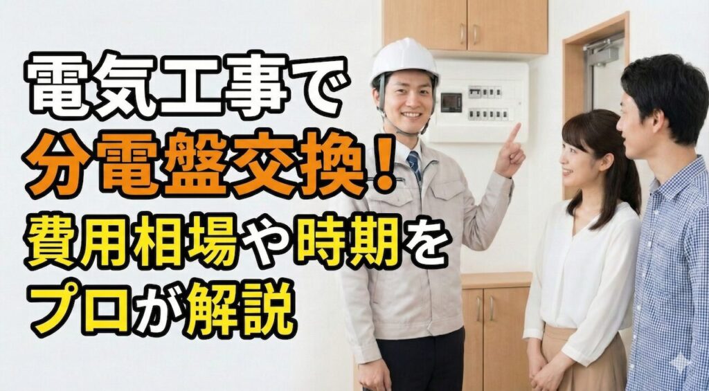 電気工事の基礎知識：分電盤の交換費用と注意点を徹底解説