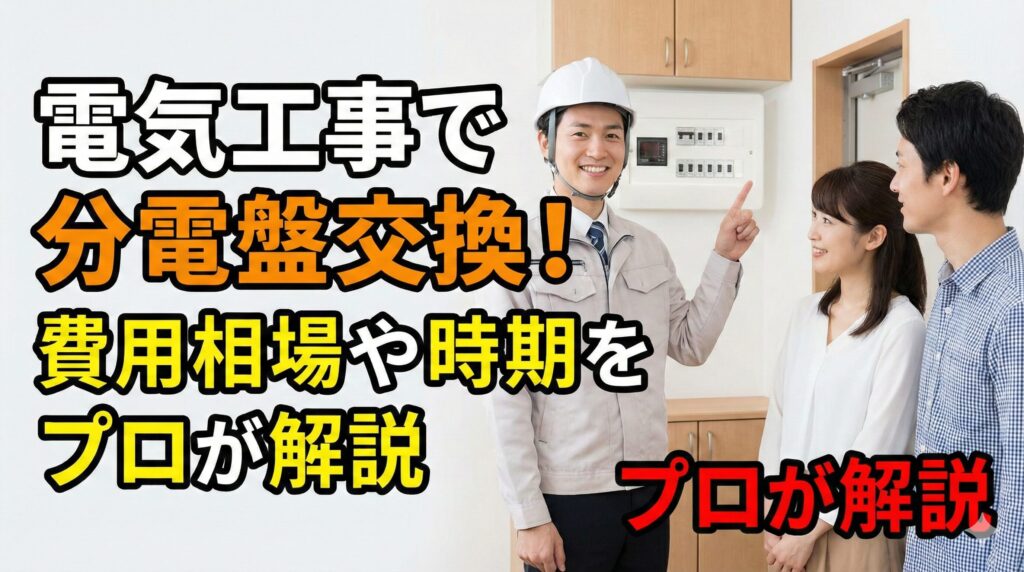 電気工事の基礎知識:分電盤の交換費用と注意点を徹底解説