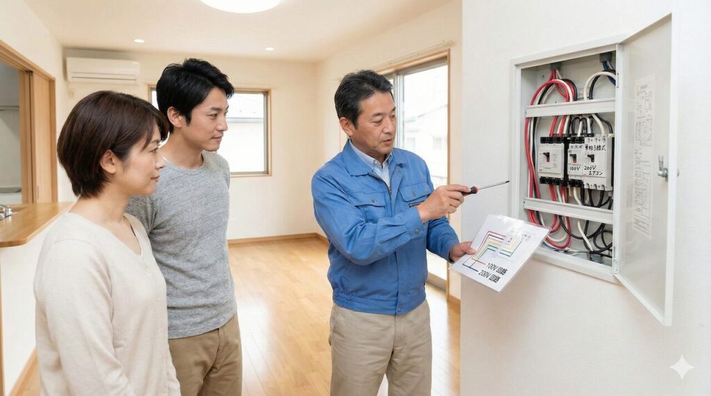 100Vと200Vの見分け方と切替工事の流れ