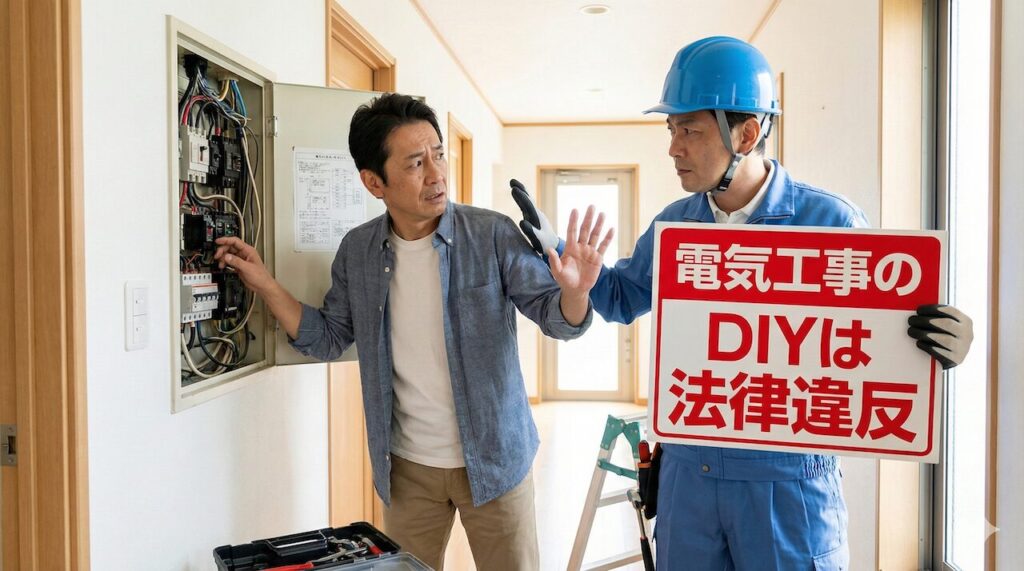 資格なしで自分でDIY交換するのは法律違反