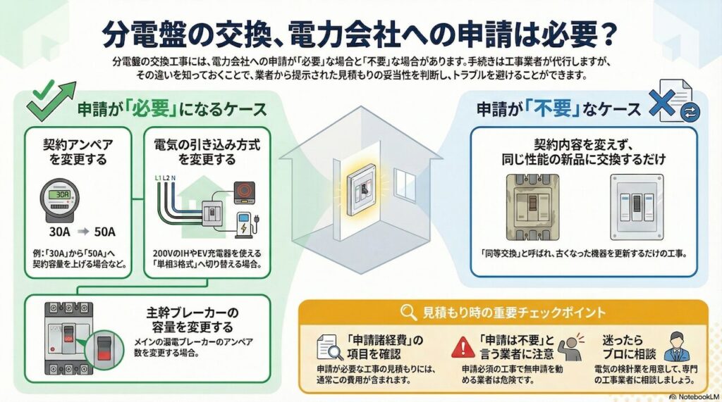 東京電力への申請手続きは必要かプロに確認
