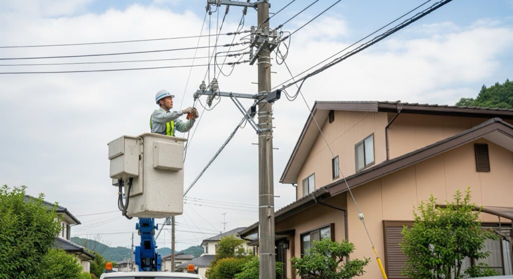 引き込み工事とは?東京電力・関西電力