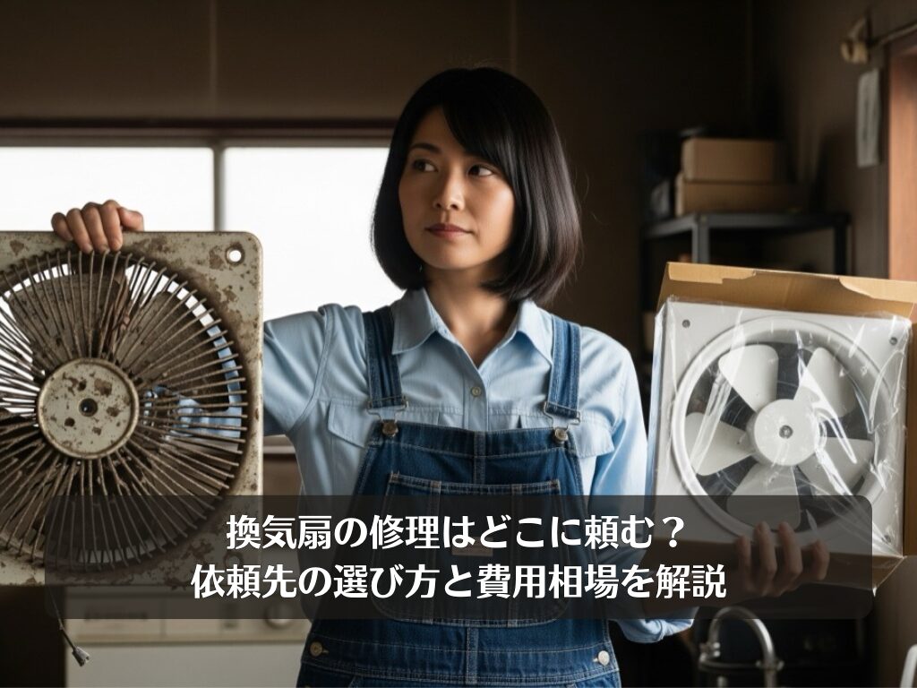 換気扇の修理はどこに頼む?依頼先の選び方と費用相場を解説