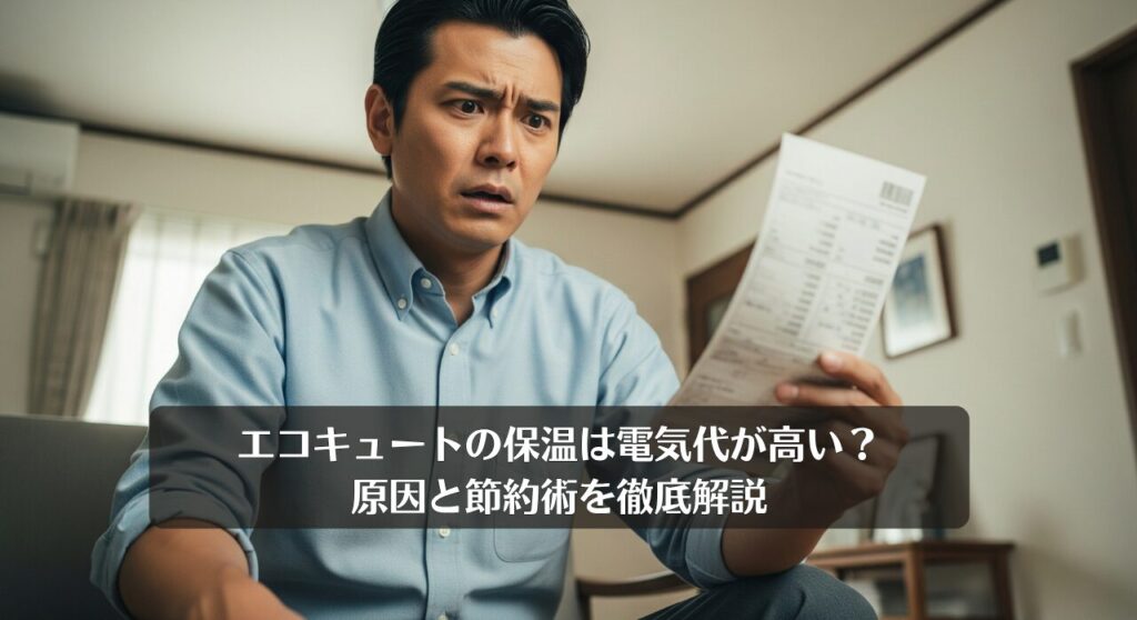 エコキュートの保温は電気代が高い？原因と節約術を徹底解説