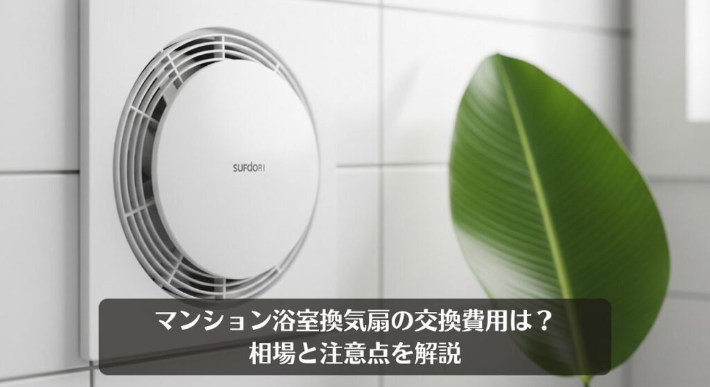 マンション浴室換気扇の交換費用は？相場と注意点を解説
