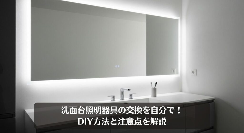 洗面台照明器具の交換を自分で！DIY方法と注意点を解説