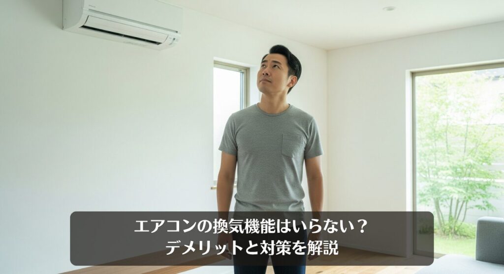 エアコンの換気機能はいらない?デメリットと対策を解説
