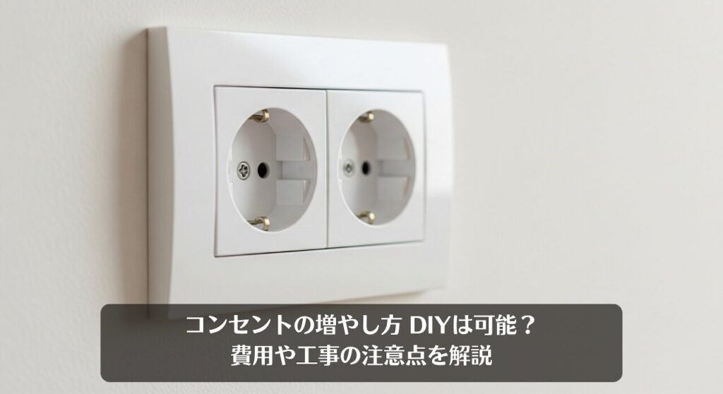 コンセントの増やし方|DIYは可能?費用や工事の注意点を解説