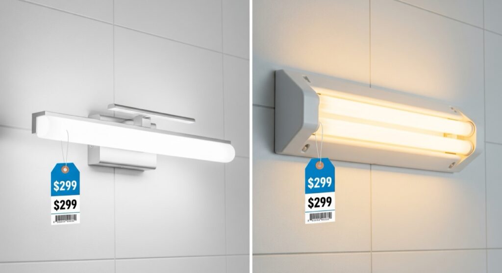 LED照明と蛍光灯で変わる本体価格
