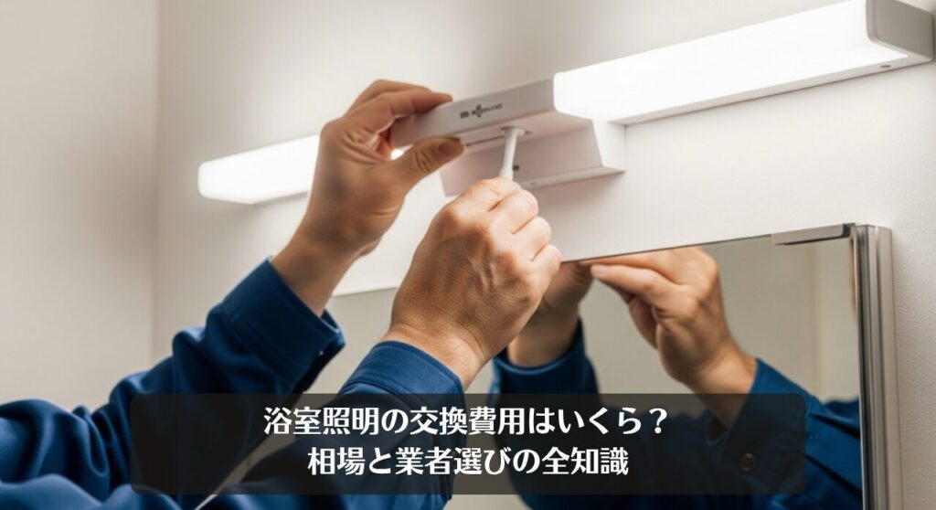 浴室照明の交換費用はいくら?相場と業者選びの全知識
