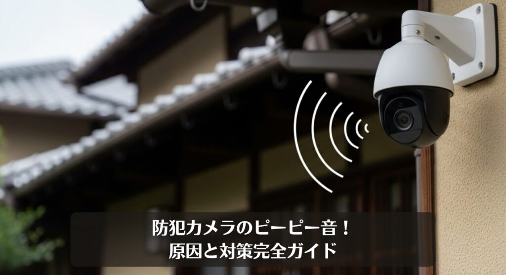 防犯カメラのピーピー音!原因と対策をプロが完全ガイド