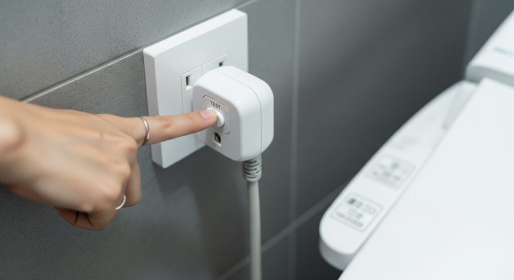 ウォシュレットやシャワートイレの漏電テスト