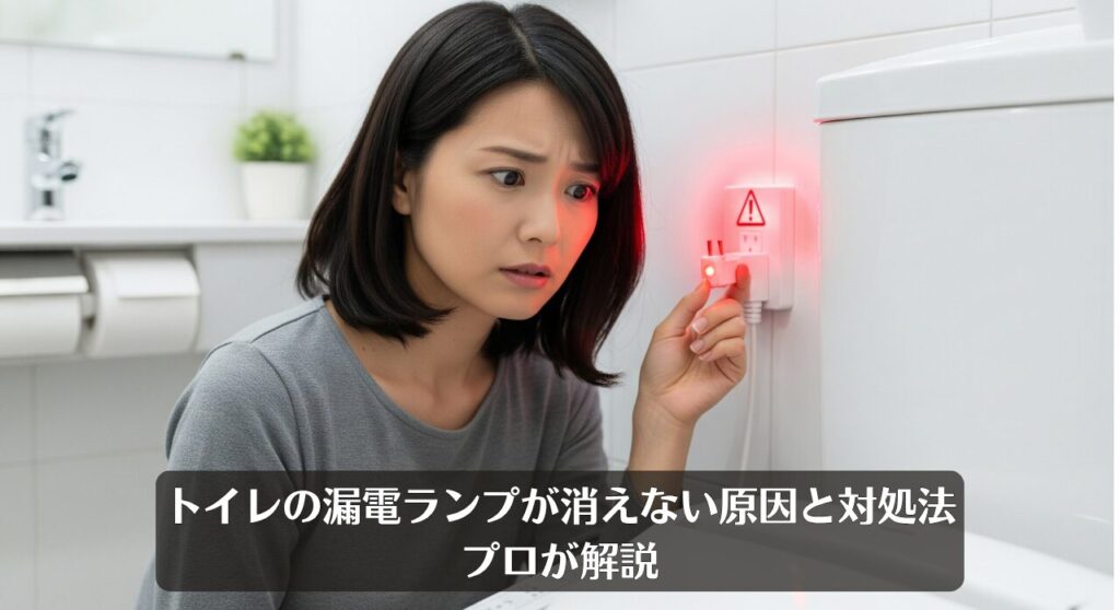 トイレの漏電ランプが消えない原因と対処法|プロが解説