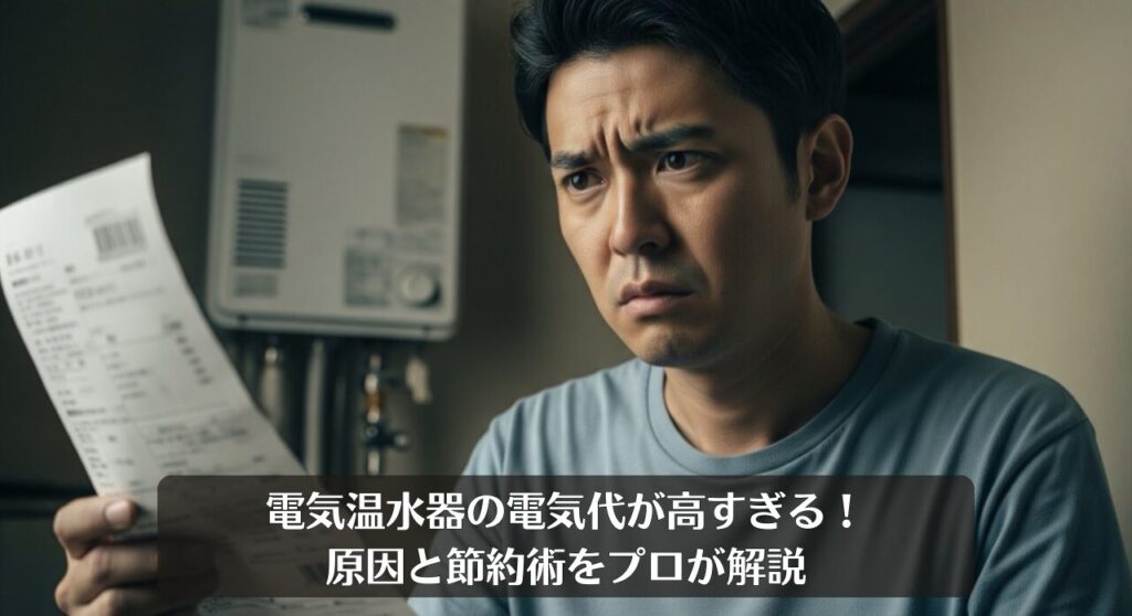 電気温水器の電気代が高すぎる!原因と節約術をプロが解説