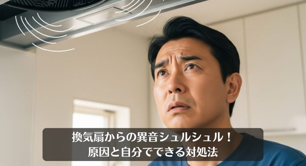 換気扇からの異音シュルシュル!原因と自分でできる対処法