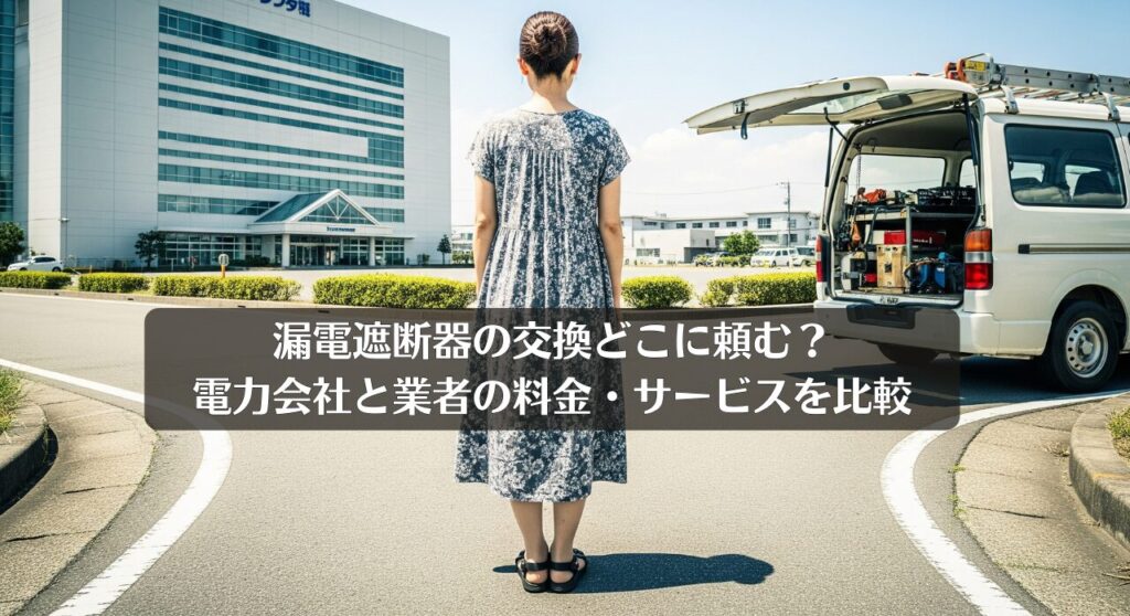 漏電遮断器の交換どこに頼む?電力会社と業者の料金・サービスを比較