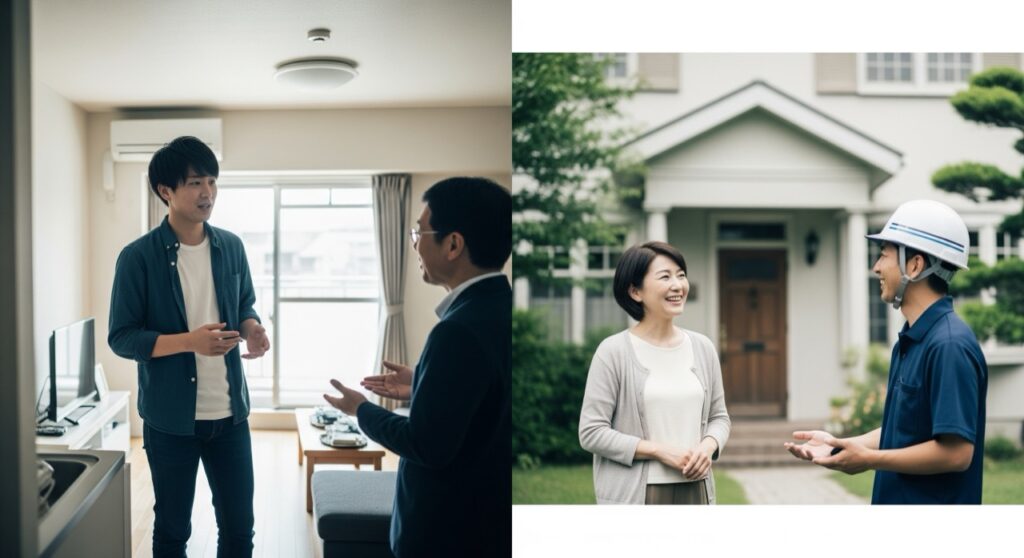 マンション・戸建てでの依頼先の違い