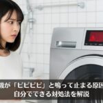 洗濯機が「ピピピピ」と鳴って止まる原因は？自分でできる対処法を解説
