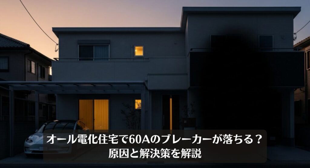 オール電化住宅で60Aのブレーカーが落ちる？原因と解決策を解説