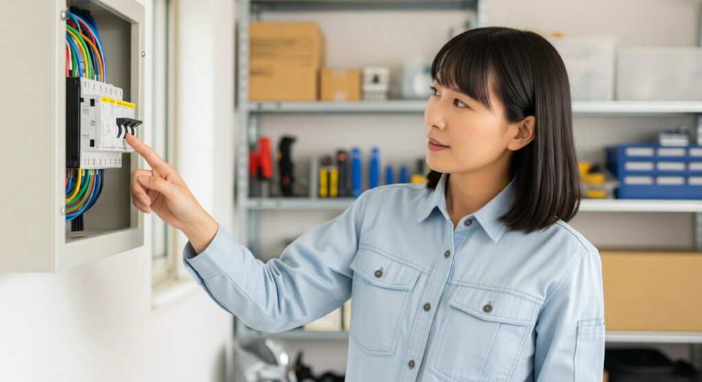 漏電ブレーカーはどこにあるか確認
