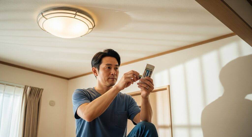 まずはリモコンの電池を確認しよう