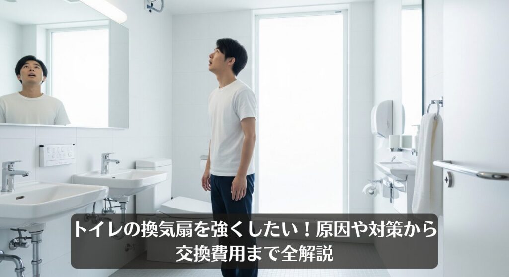 トイレの換気扇を強くしたい!原因や対策から交換費用まで全解説