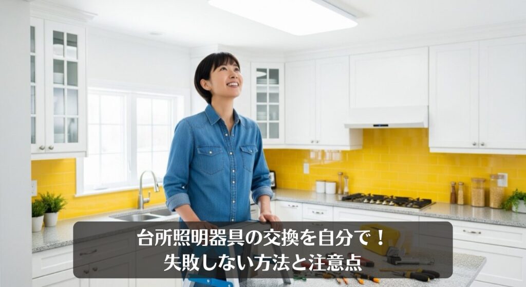 台所照明器具の交換を自分で!失敗しない方法と注意点