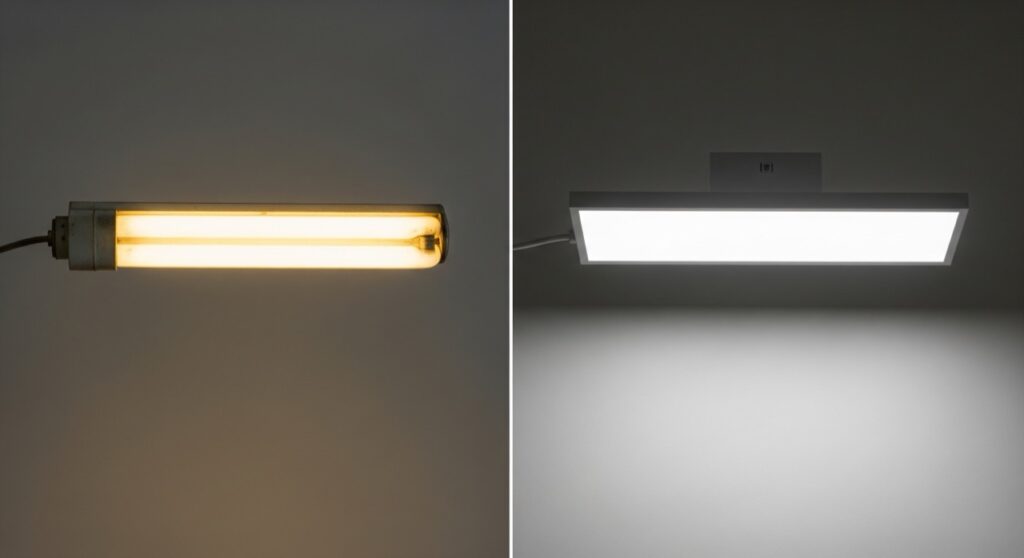 LEDと蛍光灯で交換方法が違う?