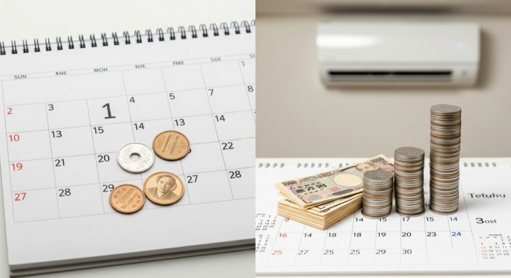 24時間つけっぱなしの1日・1ヶ月の料金