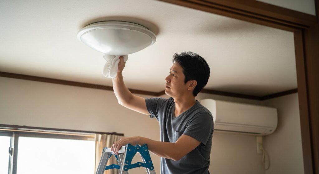 点滅を繰り返す場合のチェック項目