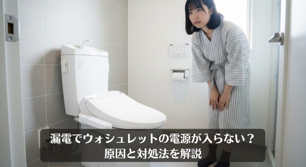 漏電でウォシュレットの電源が入らない?原因と対処法を解説