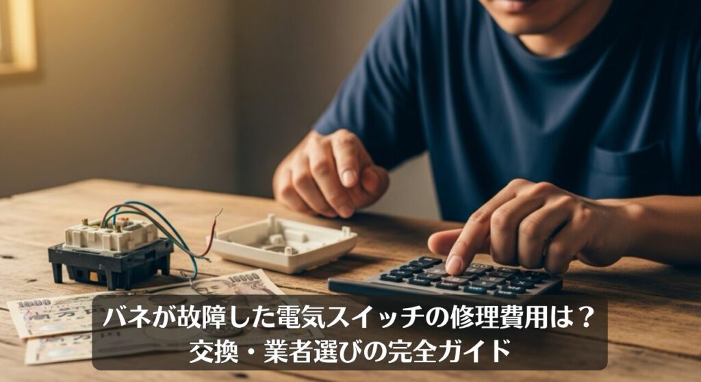バネが故障した電気スイッチの修理費用は?交換・業者選びの完全ガイド