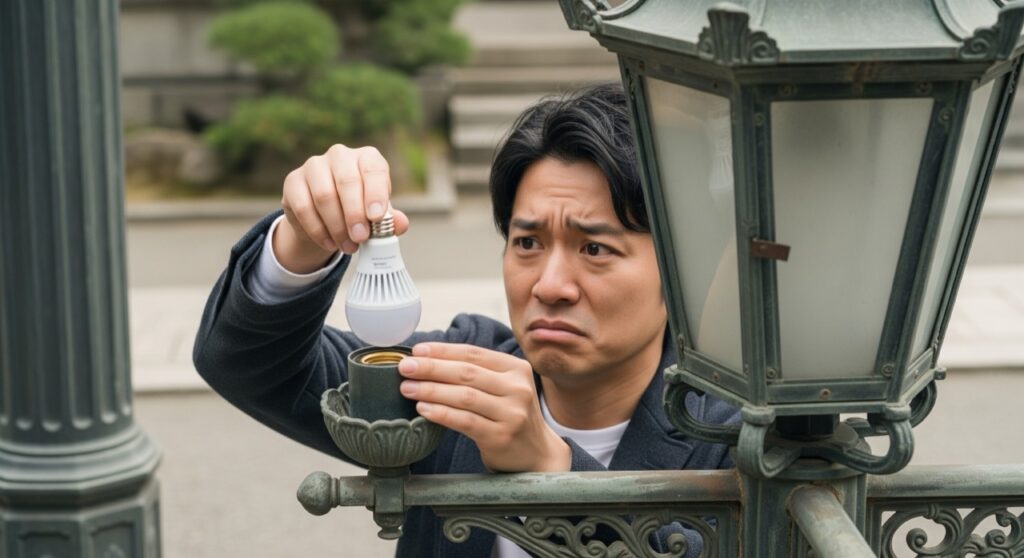 非対応で交換できないタイプの照明