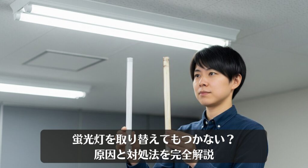 蛍光灯を取り替えてもつかない？原因と対処法を完全解説