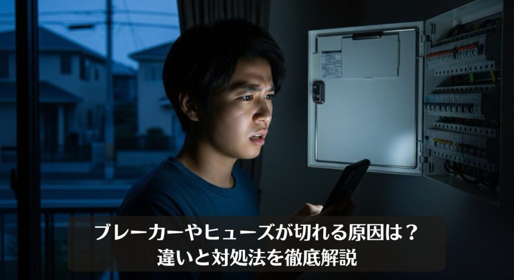 ブレーカーやヒューズが切れる原因は？違いと対処法を徹底解説