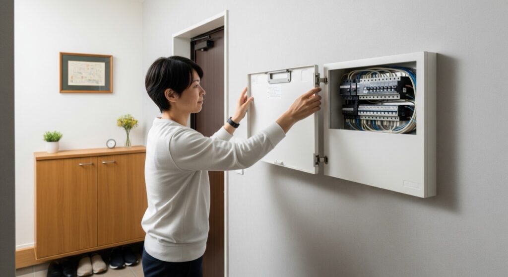 分電盤の場所を確認しよう