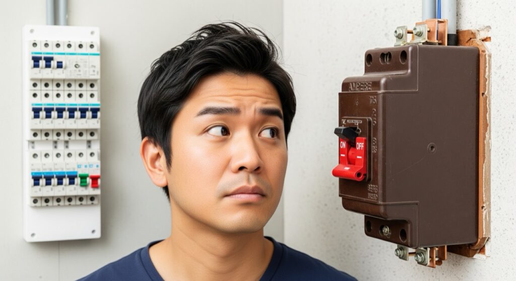 従来のアンペアブレーカーは不要ですか?