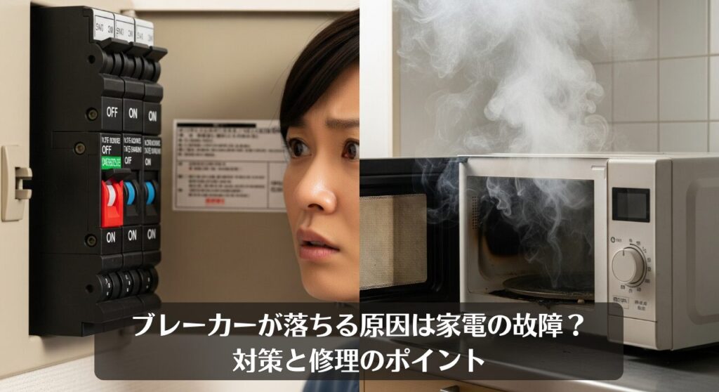 ブレーカーが落ちる原因は家電の故障?対策と修理のポイント