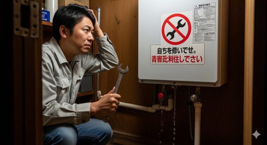 自分で修理はNG!応急処置の範囲