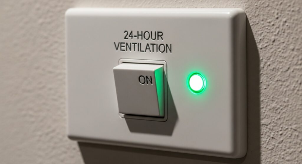 24時間換気スイッチは基本的に常時オン