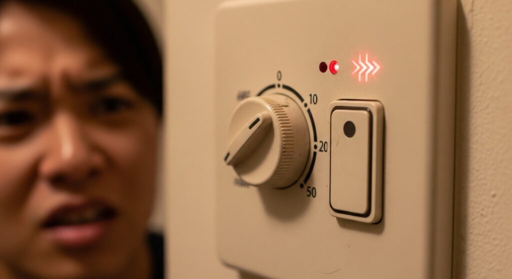 赤ランプがつかない・点滅するときの原因
