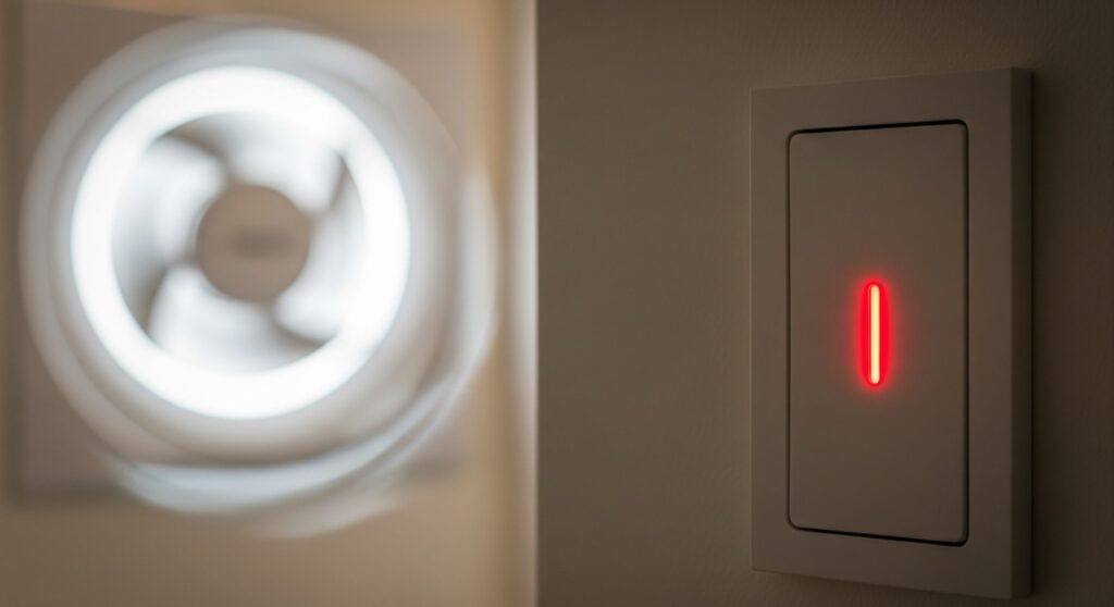 パイロットスイッチはオンで点灯する