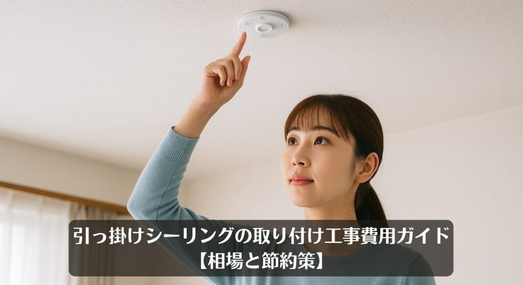 引っ掛けシーリングの取り付け工事費用ガイド【相場と節約策】