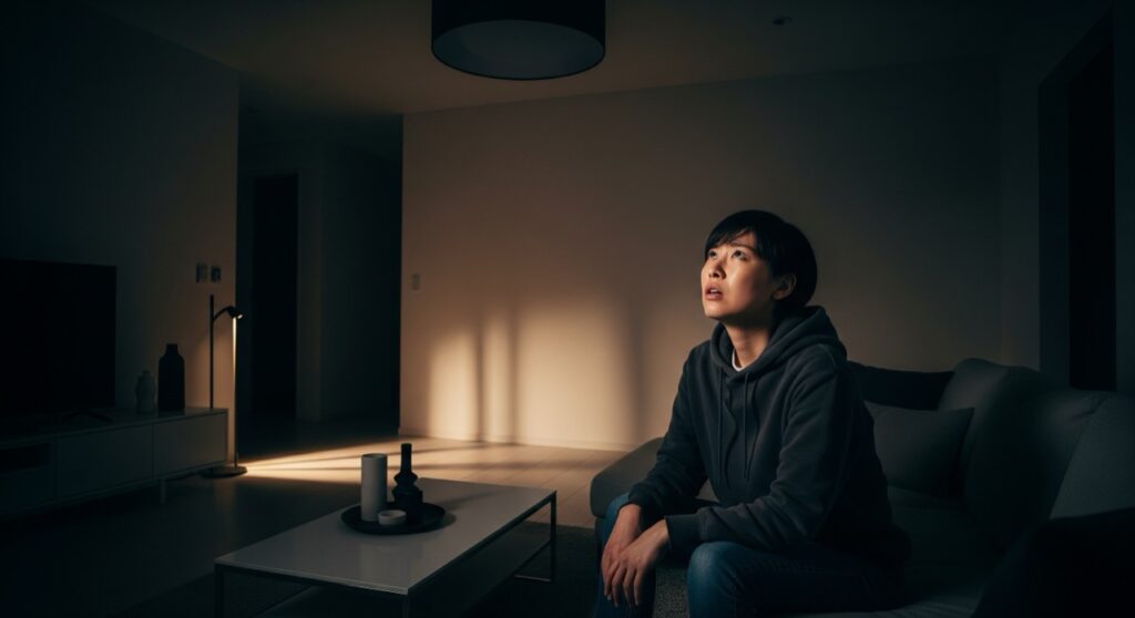 明かりが勝手に消える症状のケース