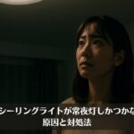 LEDシーリングライトが常夜灯しかつかない？原因と対処法