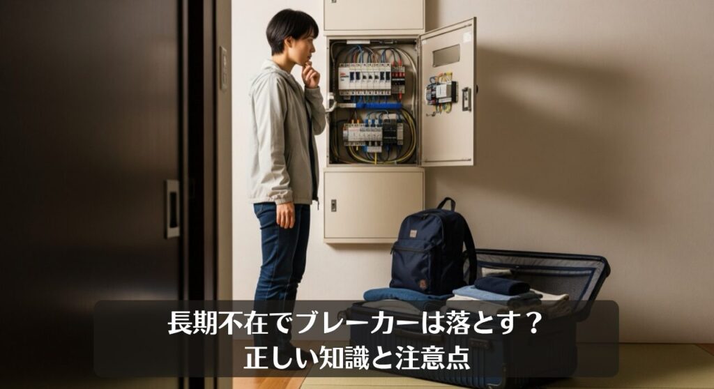 長期不在でブレーカーは落とす?正しい知識と注意点