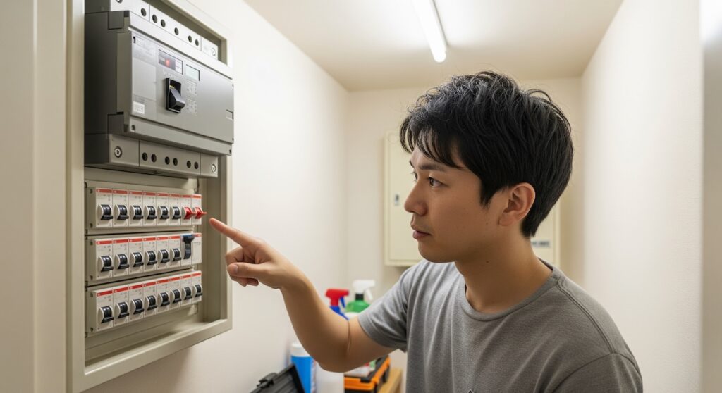 使わない回路のブレーカーだけ切る