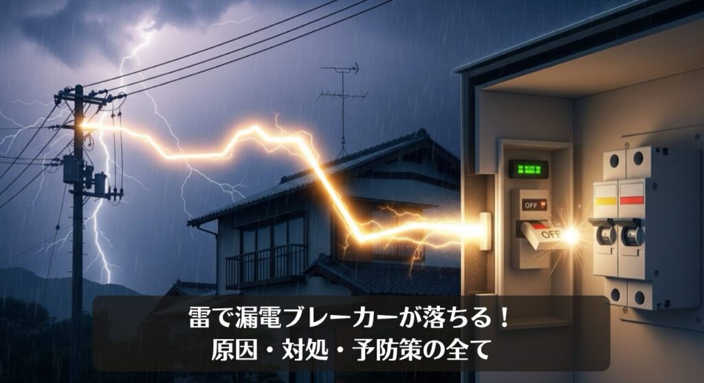 雷で漏電ブレーカーが落ちる!原因・対処・予防策の全て