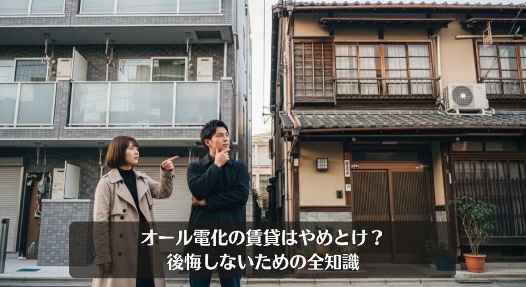 オール電化の賃貸はやめとけ?後悔しないための全知識
