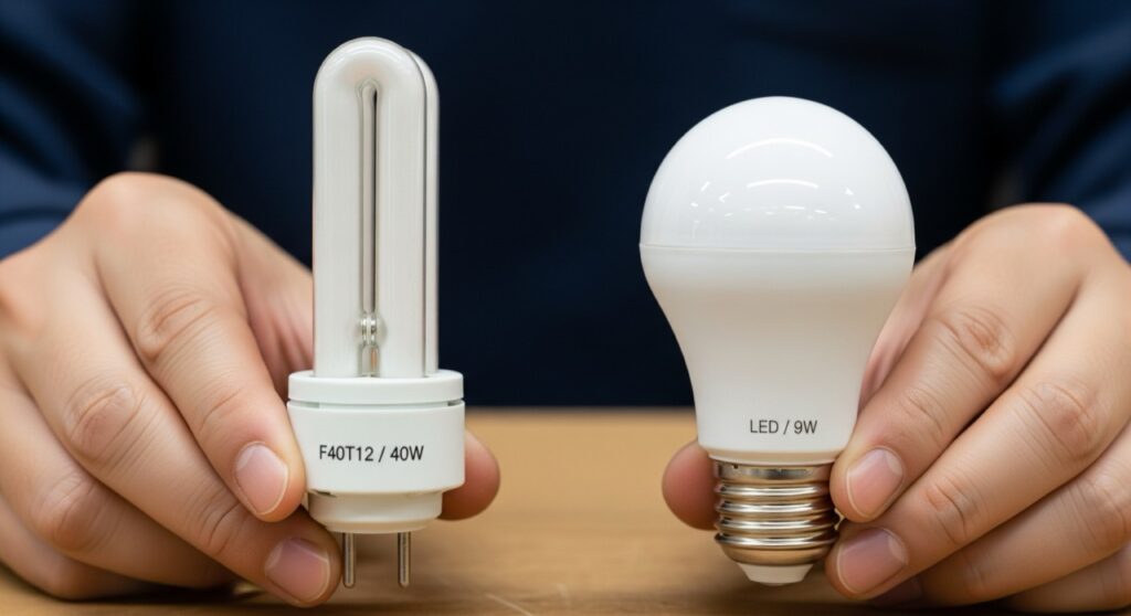 電球むき出しならサイズやワットを確認